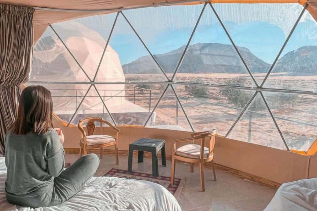 Adel Rum Camp Bubbles Wadi Rum Ngoại thất bức ảnh